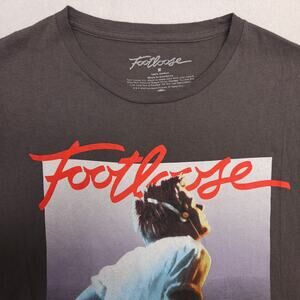 Footloose Movie Graphic Crew Neck Short Sleeve Casual T Shirt Womens Size M Gray